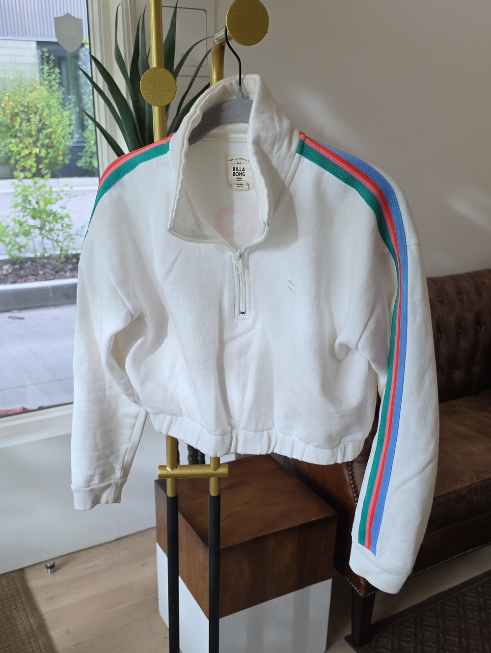 Billabong Finding Waves Quarter Zip Sweatshirt Cropped Jacket